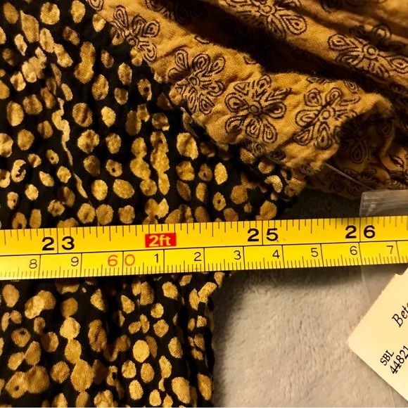 Habitat Spot-On shaped shirt XL bronze yellow black blouse - Picture 7 of 9
